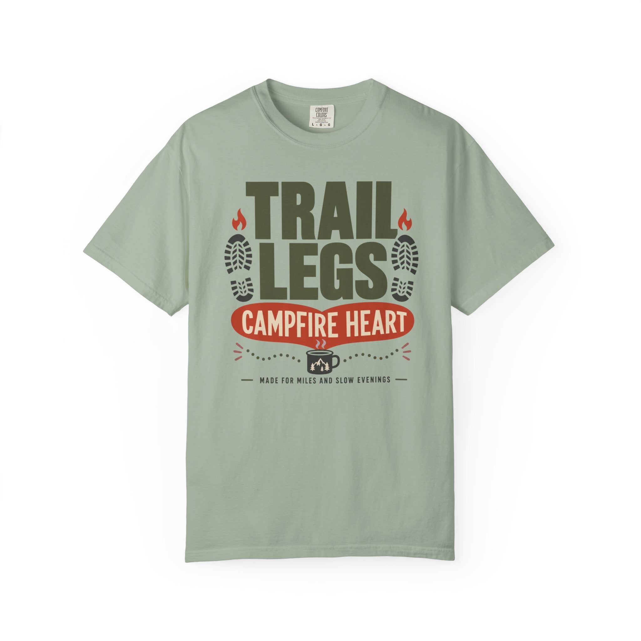 Trail Legs Campfire Heart - T-Shirt