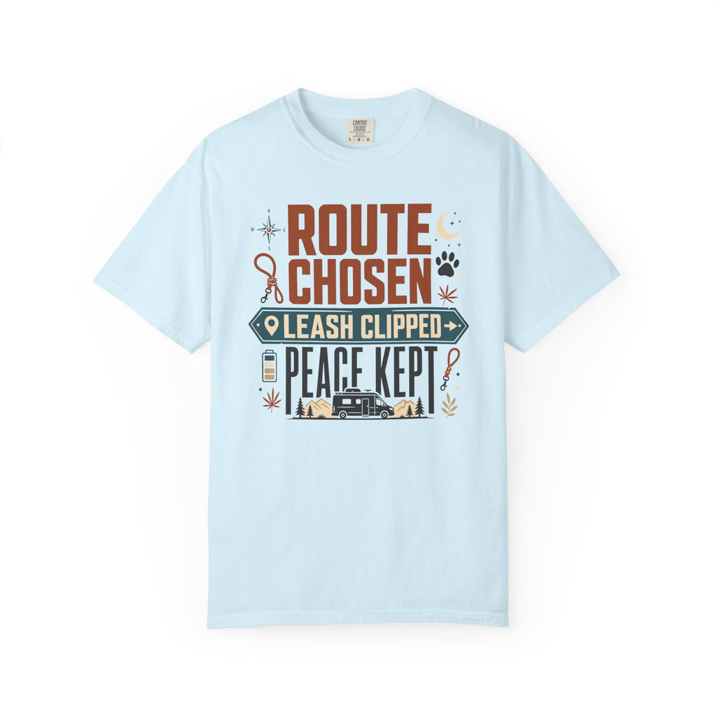 Route Chosen Leash Clipped Peace Kept - T-Shirt
