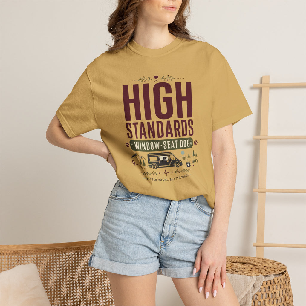 High Standards Window Seat Dog - T-Shirt
