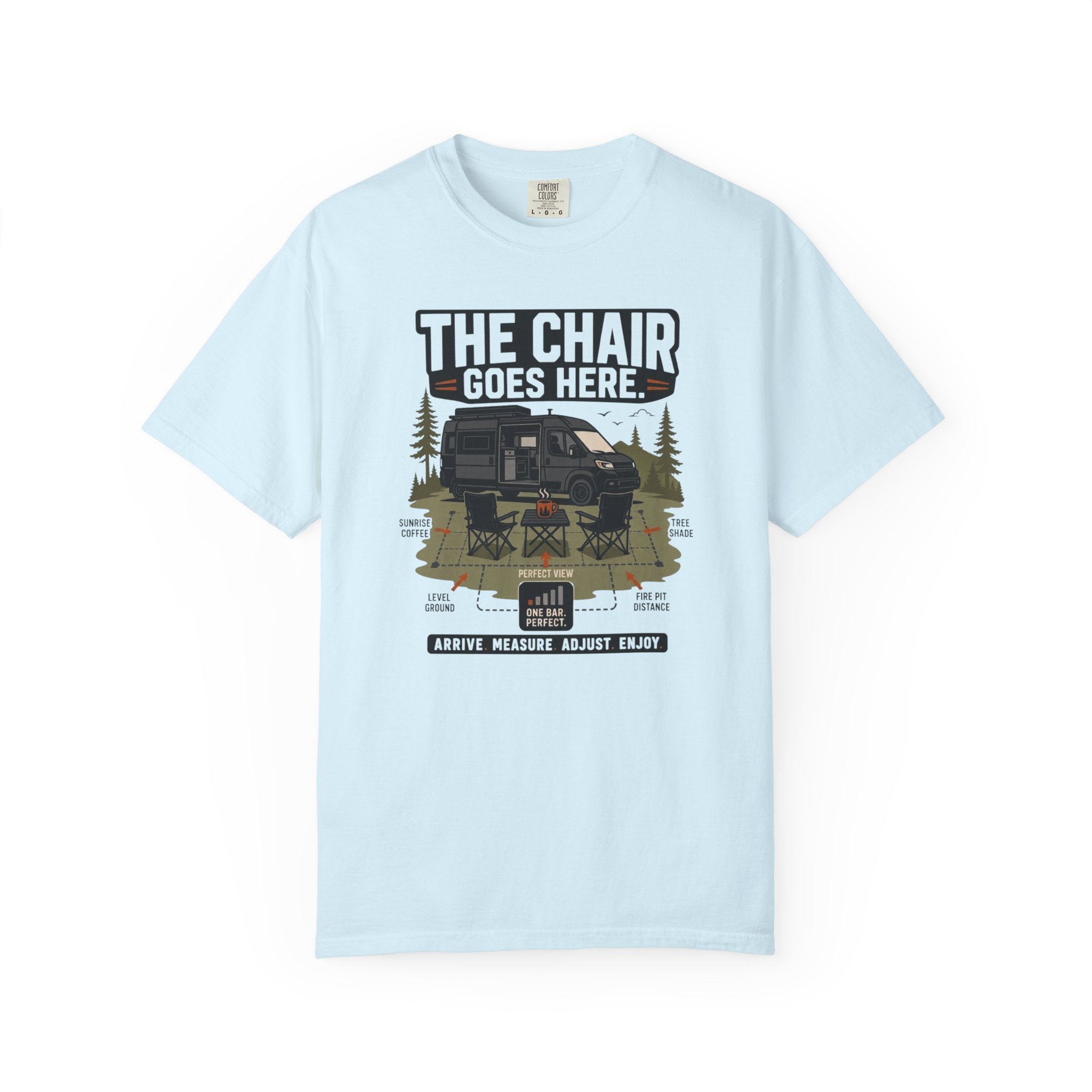 The Chair Goes Here - T-Shirt