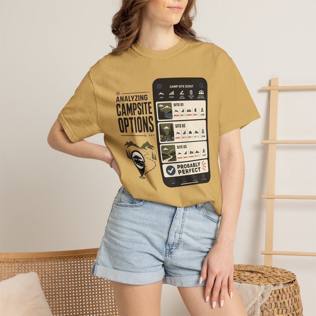 Analyzing Campsite Options - T-Shirt