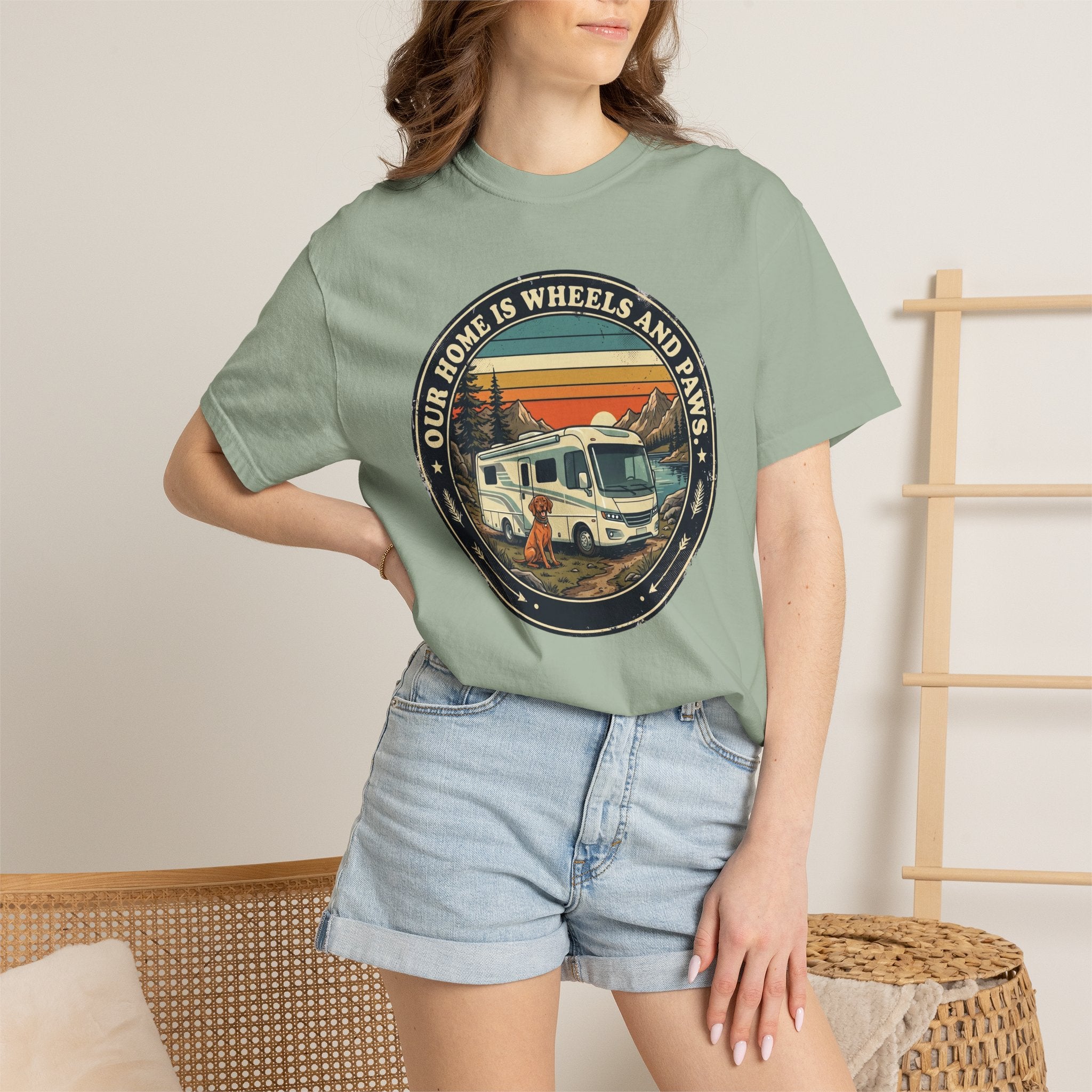 Our Home Is Wheels And Paws - T-Shirt