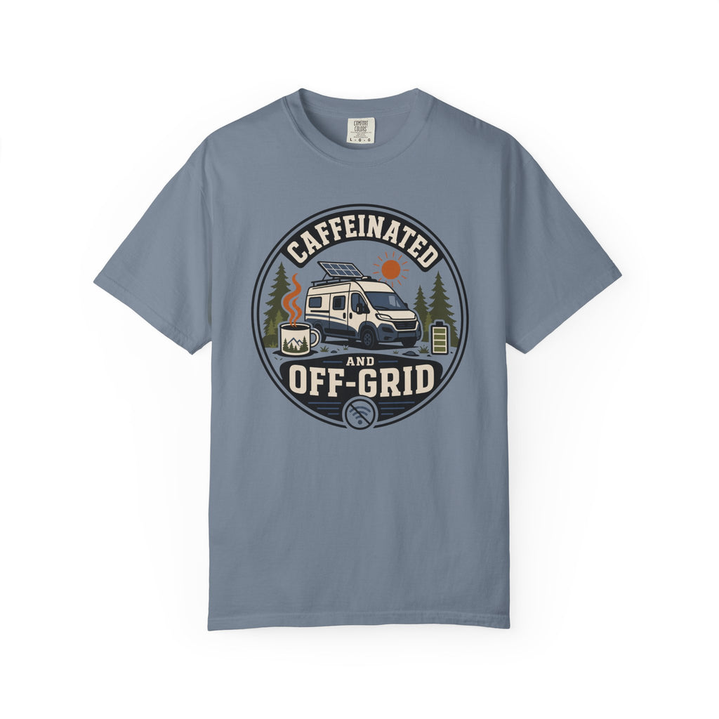 Caffeinated And Off Grid - T-Shirt