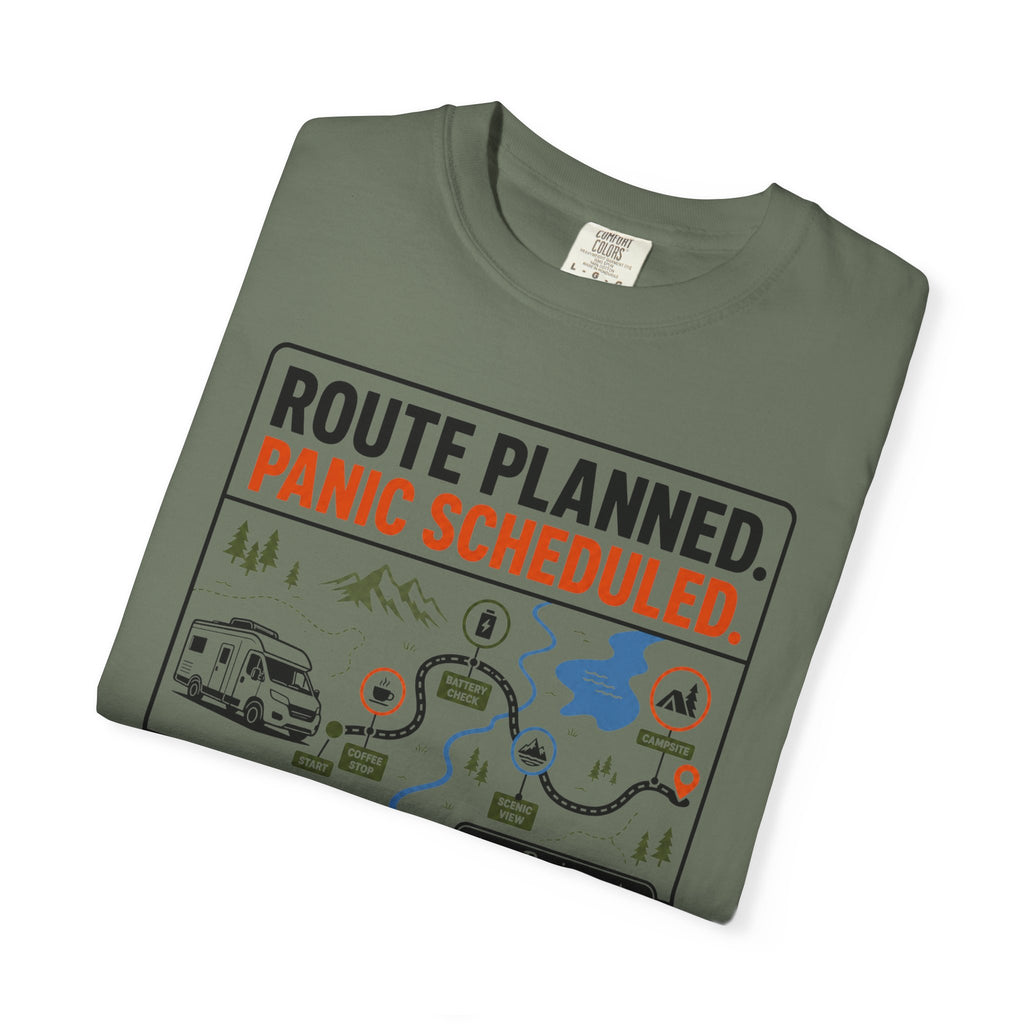 Route Planned Panic Scheduled - T-Shirt