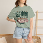 Self Reliant With A Snack Motivated Co Pilot - T-Shirt