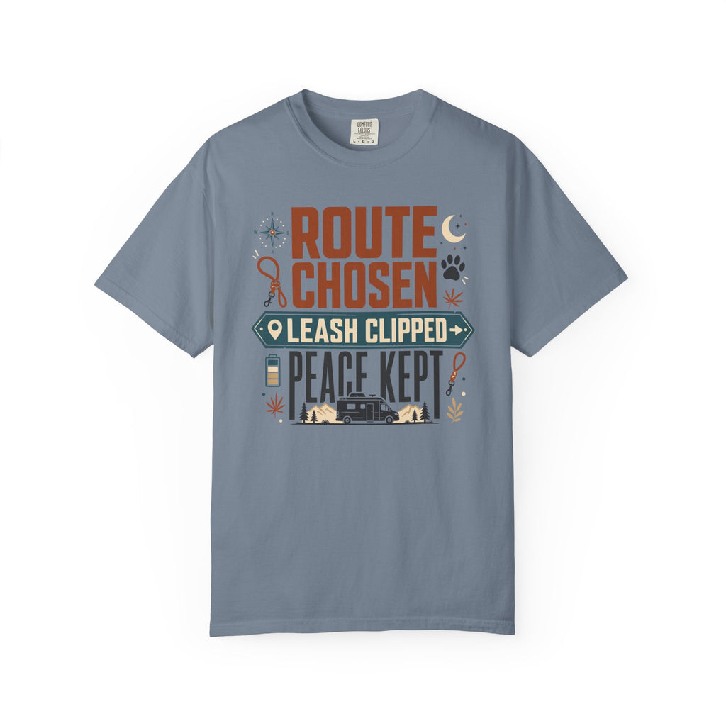 Route Chosen Leash Clipped Peace Kept - T-Shirt
