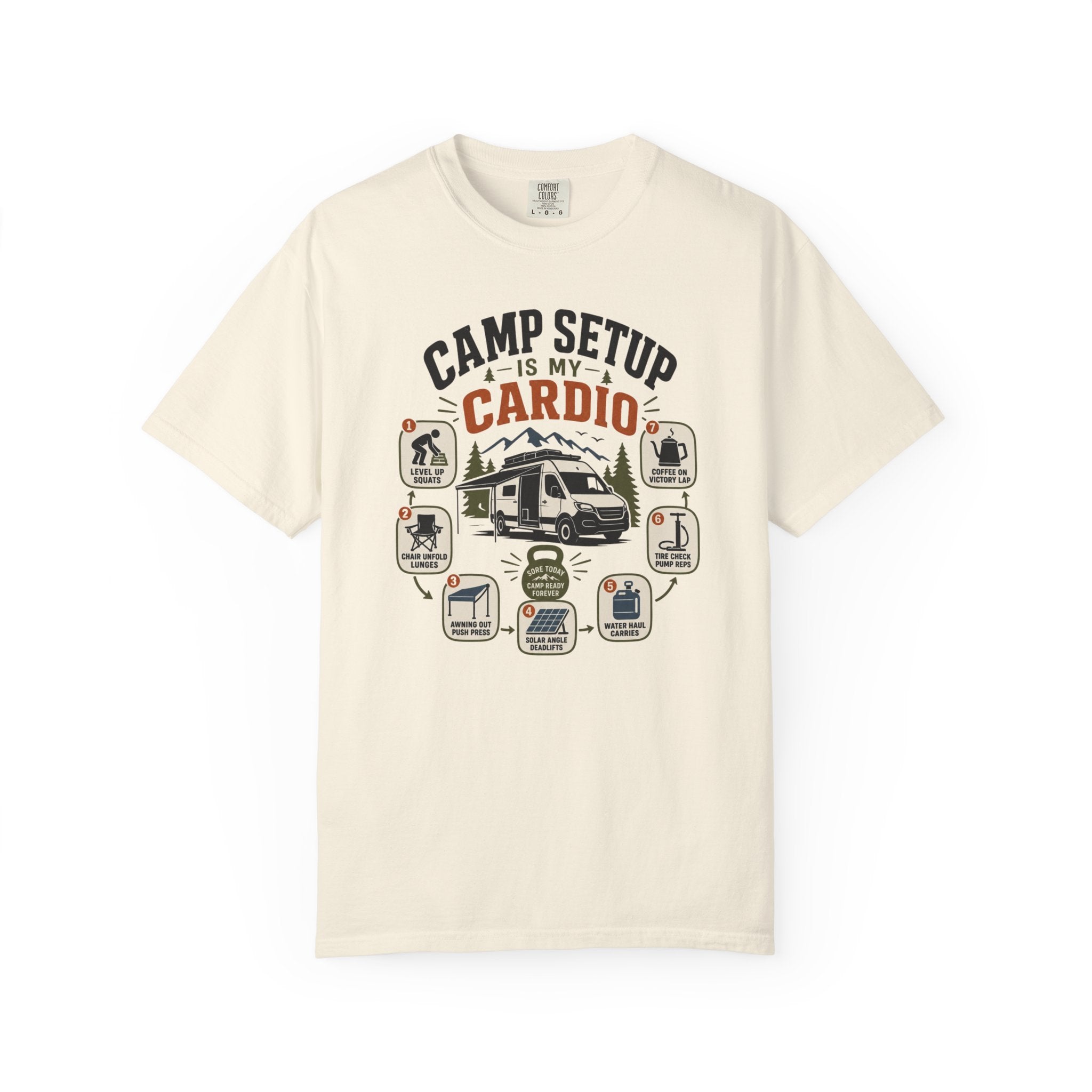 Camp Setup Is My Cardio - T-Shirt