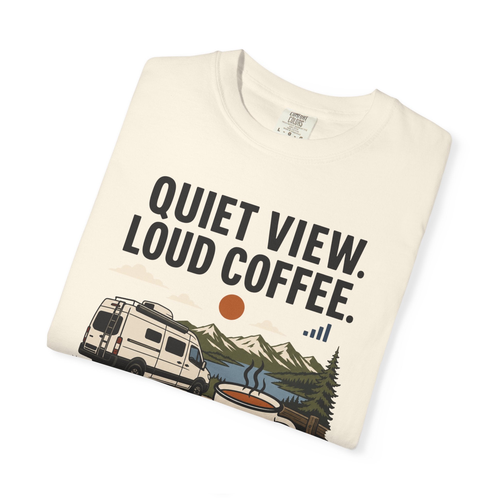 Quiet View Loud Coffee - T-Shirt