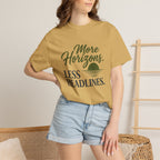 More Horizons Less Headlines - T-Shirt
