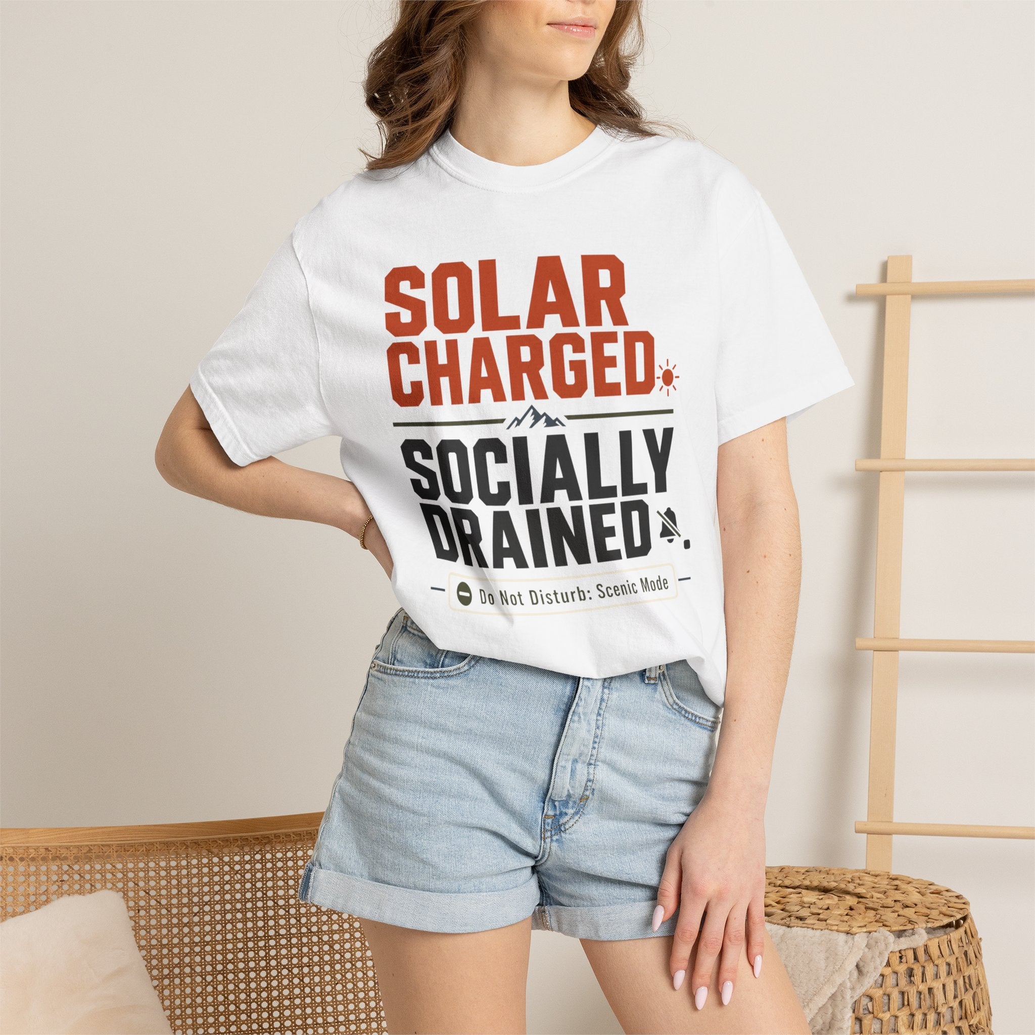 Solar Charged Socially Drained - T-Shirt