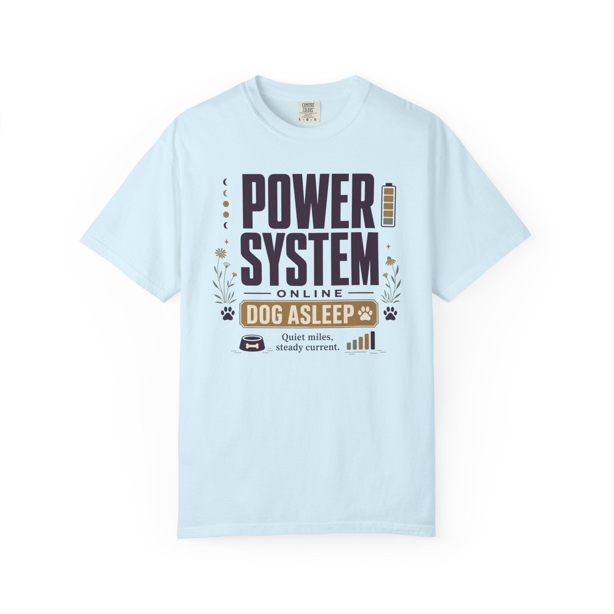 Power System Online Dog Asleep - T-Shirt