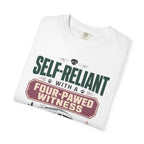 Self Reliant With A Four Pawed Witness - T-Shirt