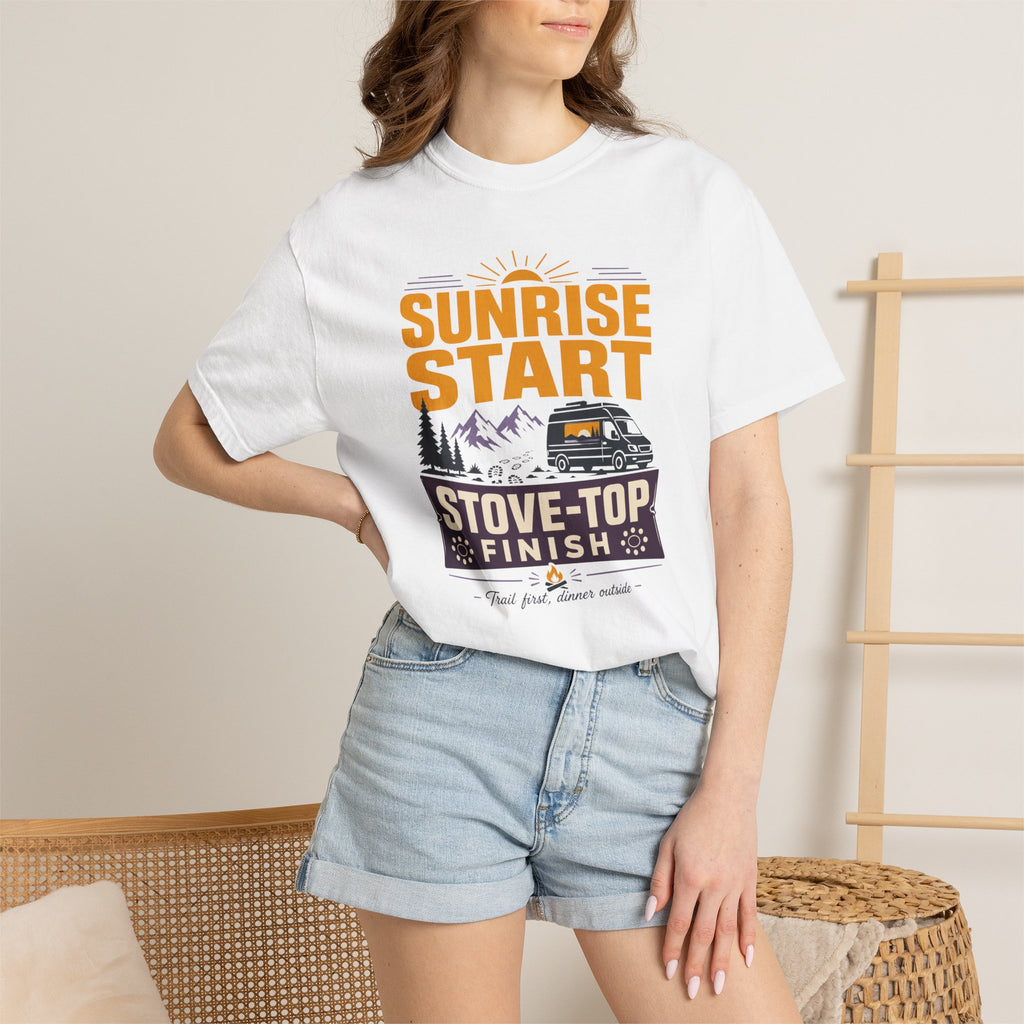 Sunrise Start Stove Top Finish - T-Shirt