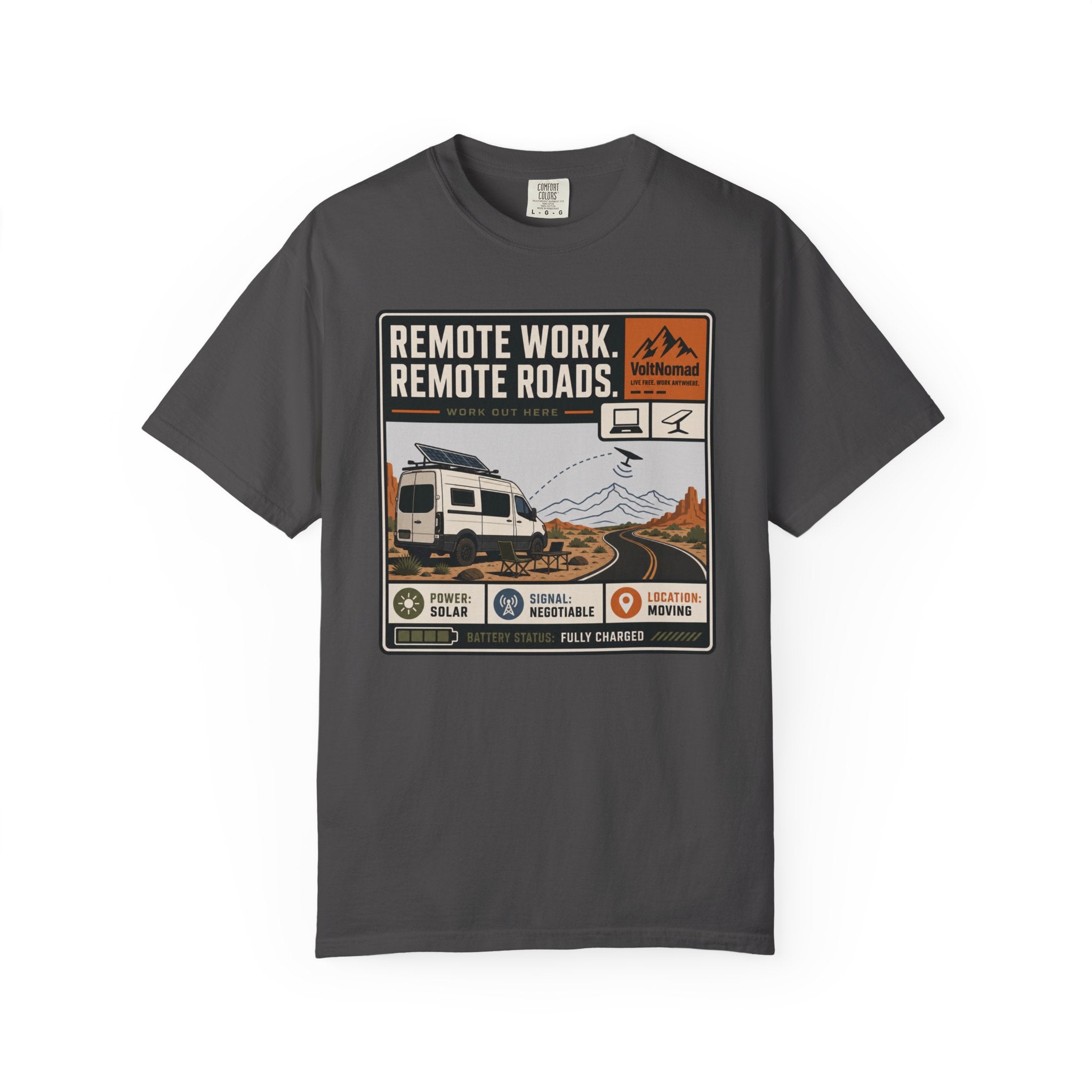 Remote Work Remote Roads - T-Shirt