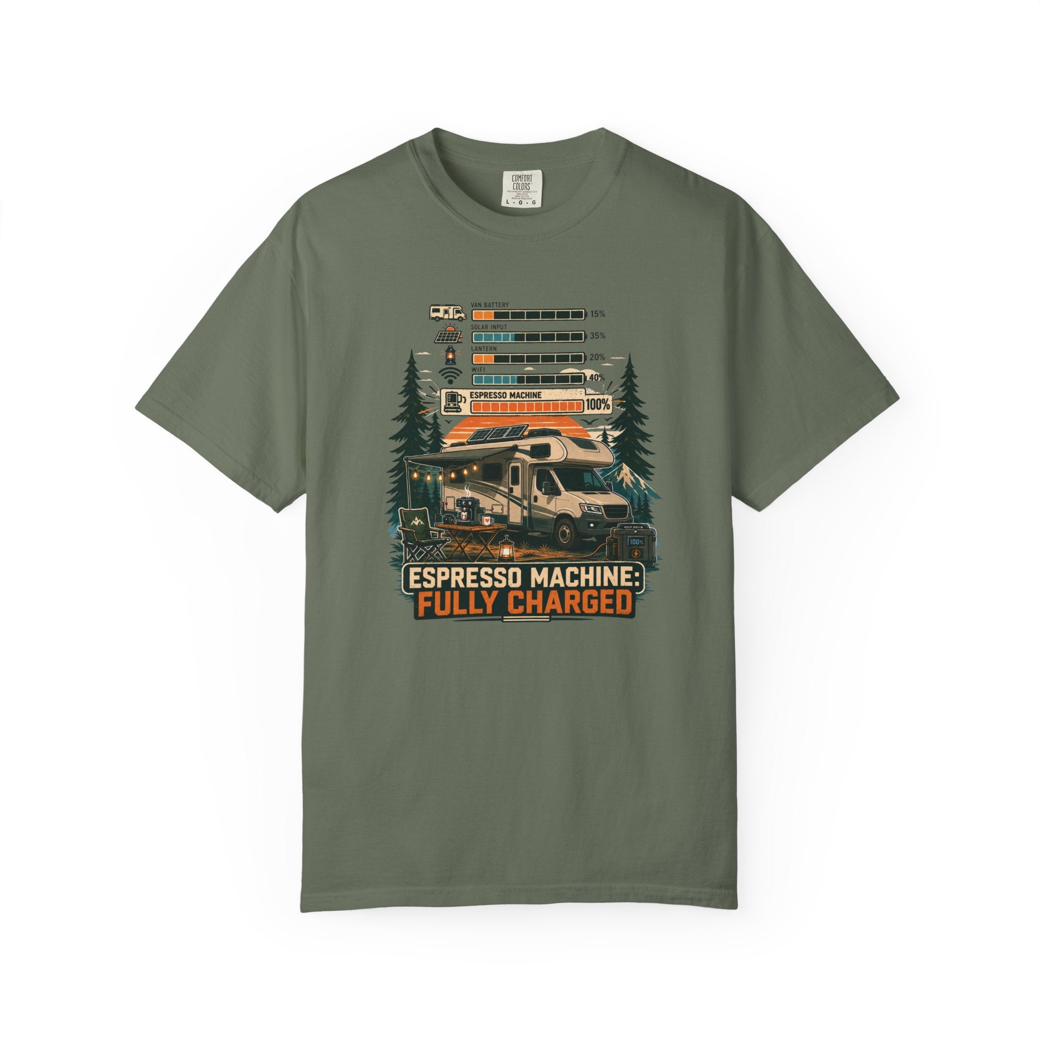 Espresso Machine Fully Charged - T-Shirt