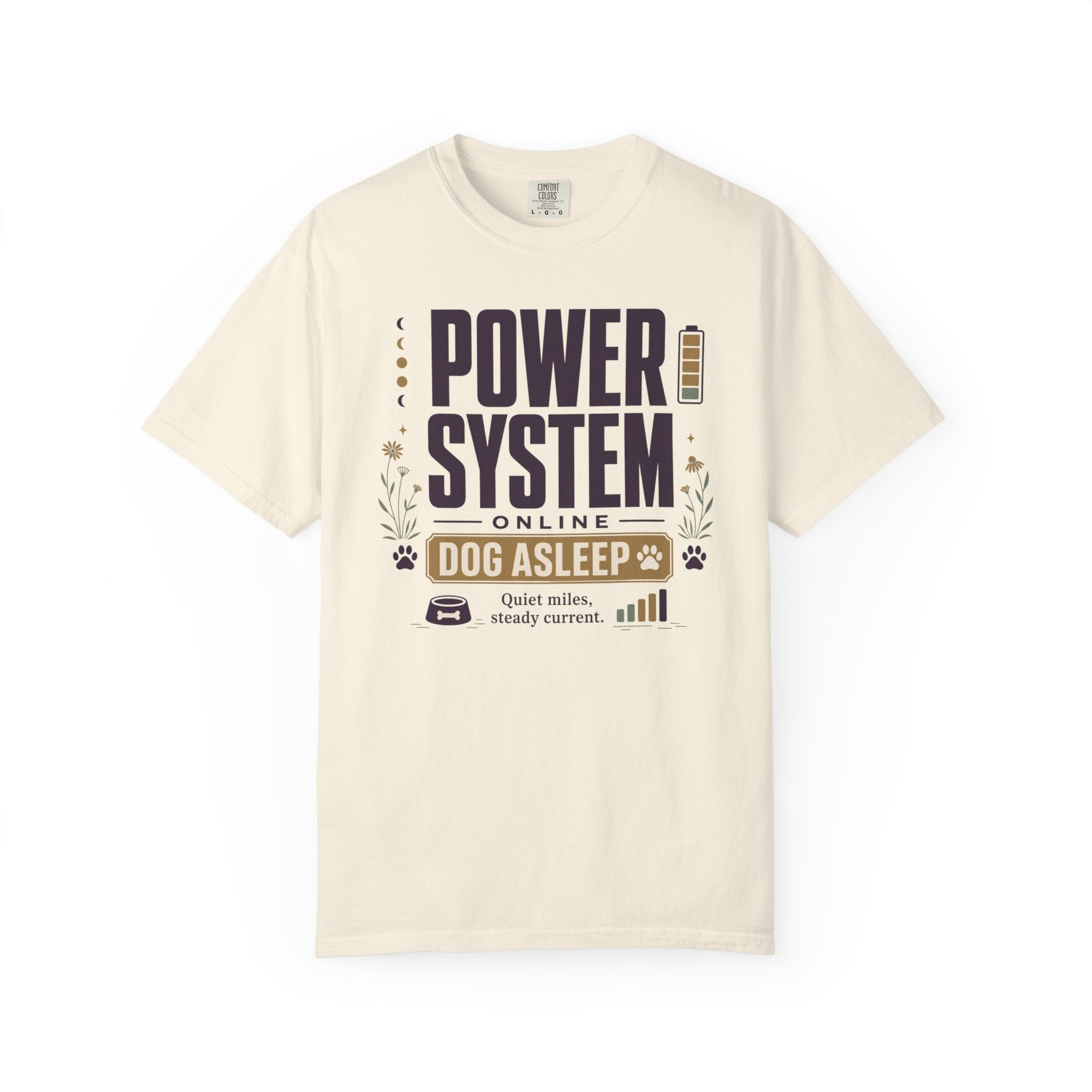 Power System Online Dog Asleep - T-Shirt