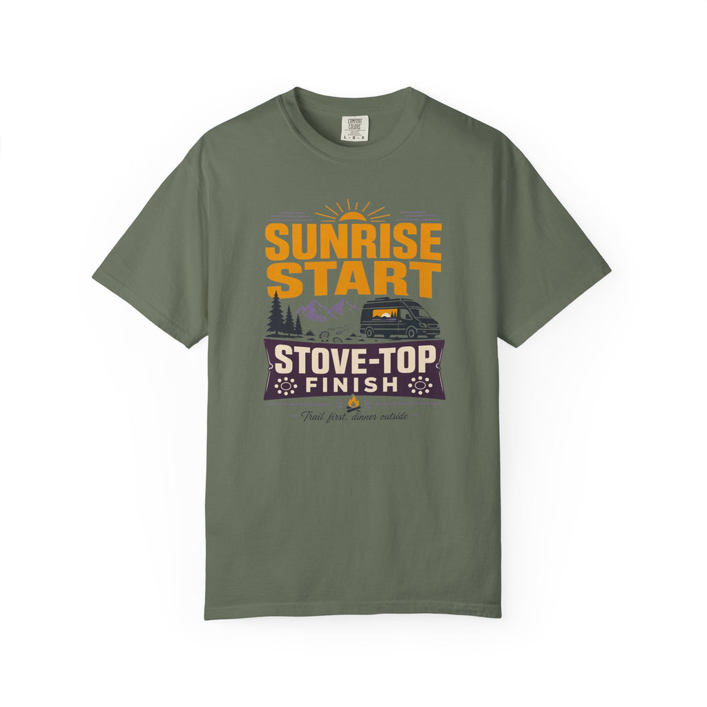 Sunrise Start Stove Top Finish - T-Shirt