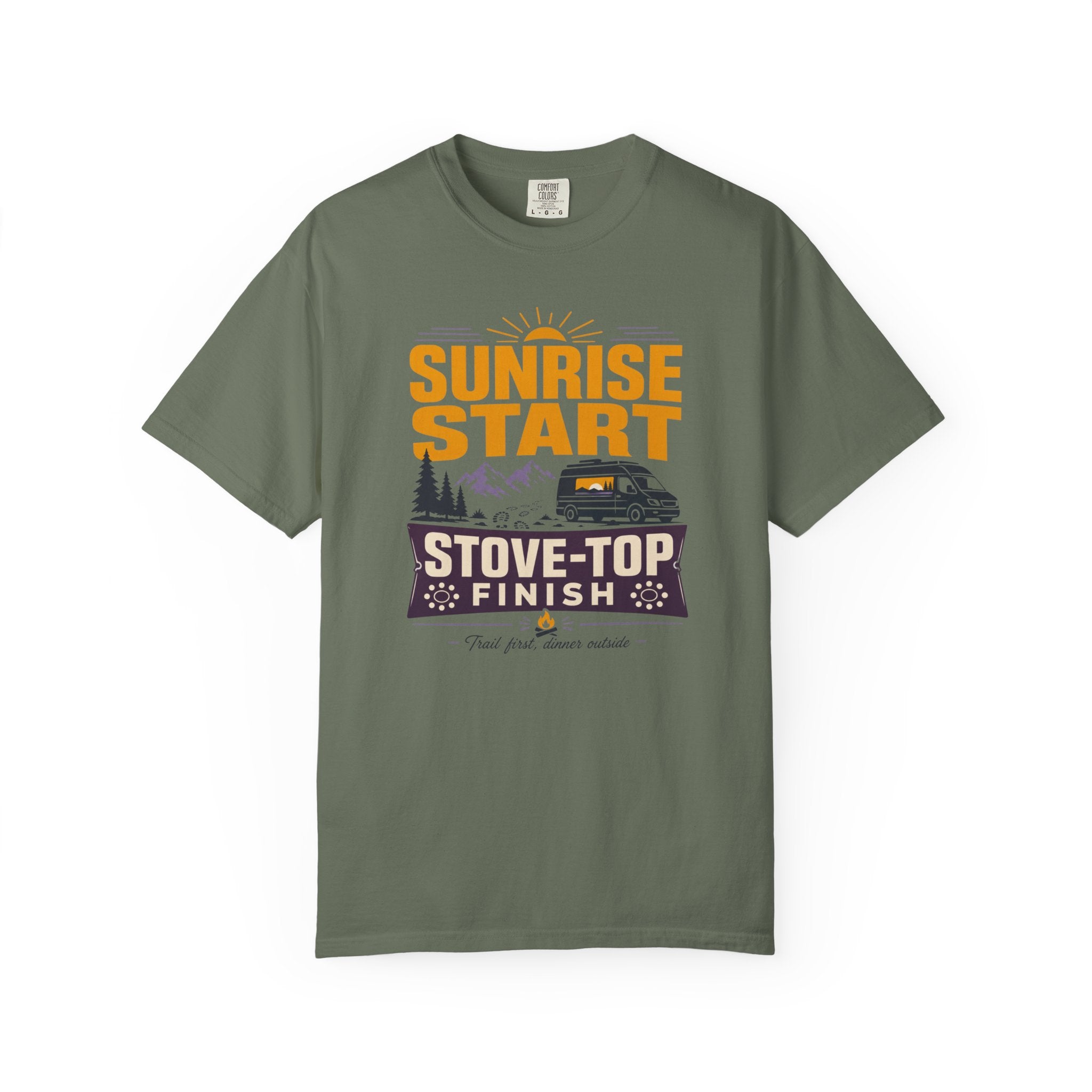 Sunrise Start Stove Top Finish - T-Shirt