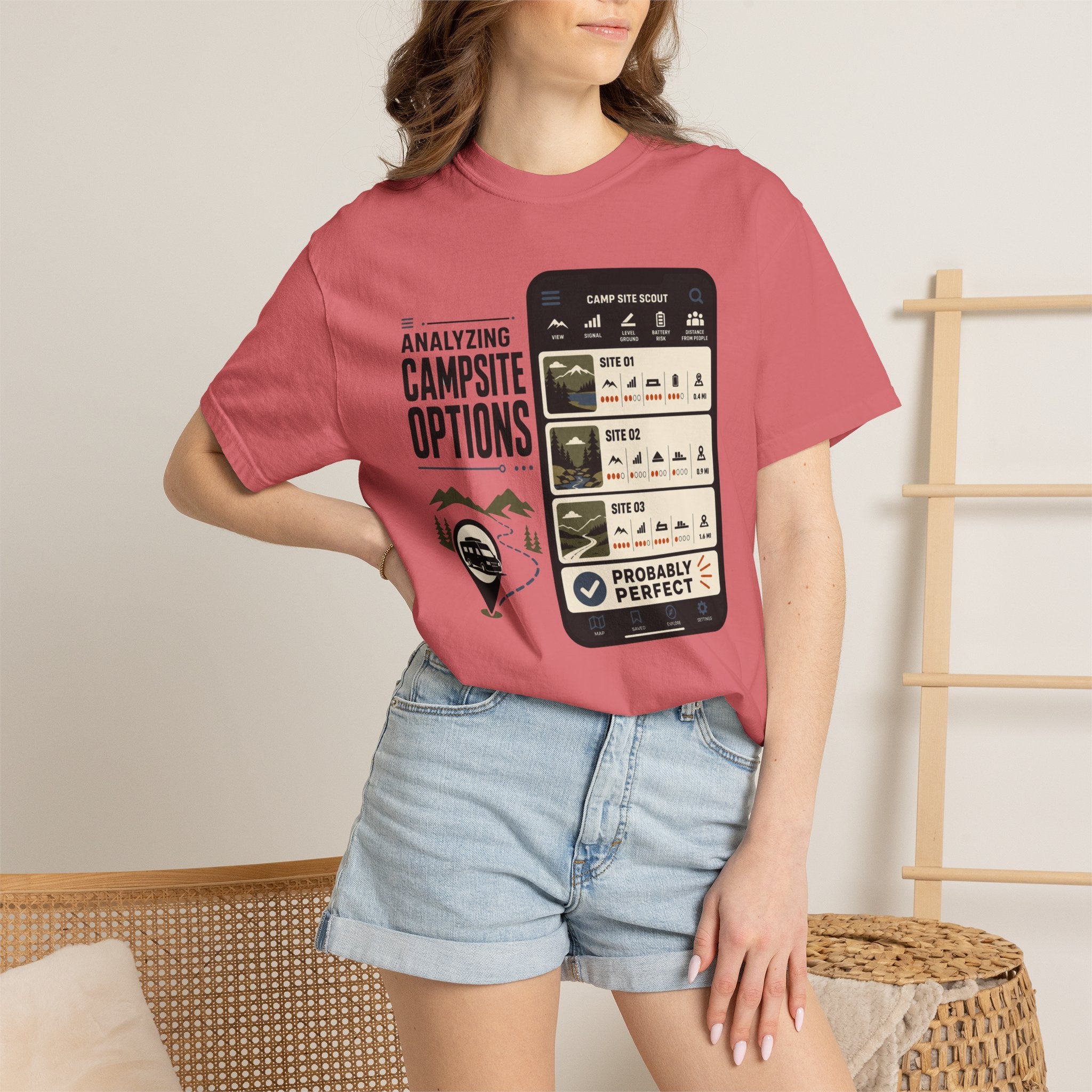 Analyzing Campsite Options - T-Shirt