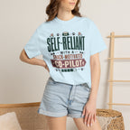 Self Reliant With A Snack Motivated Co Pilot - T-Shirt