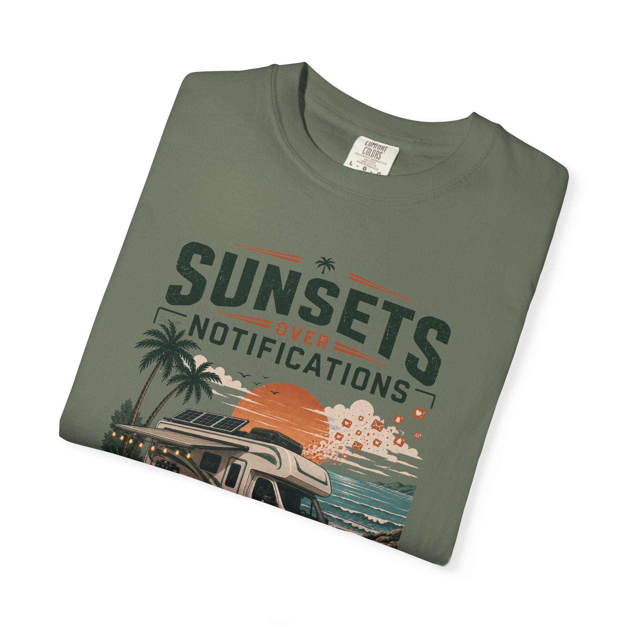 Sunsets Over Notifications - T-Shirt