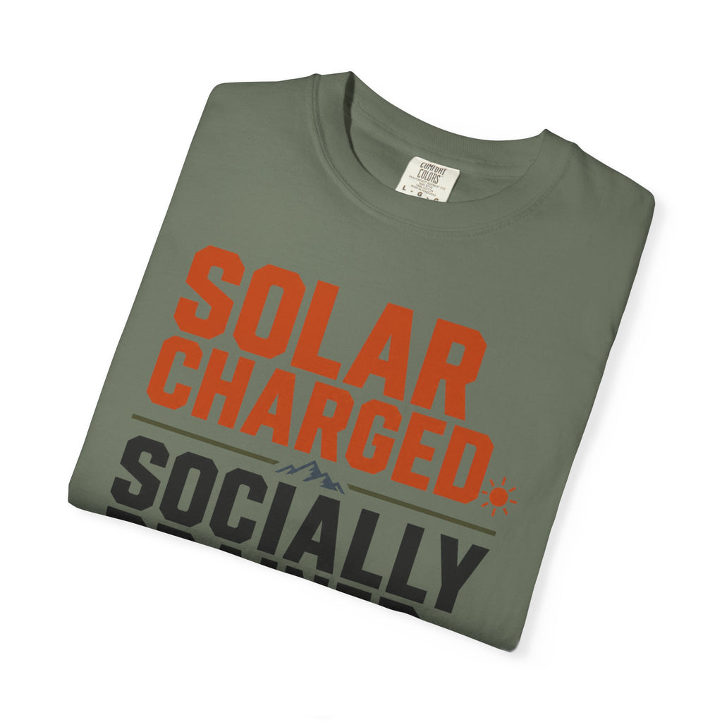 Solar Charged Socially Drained - T-Shirt