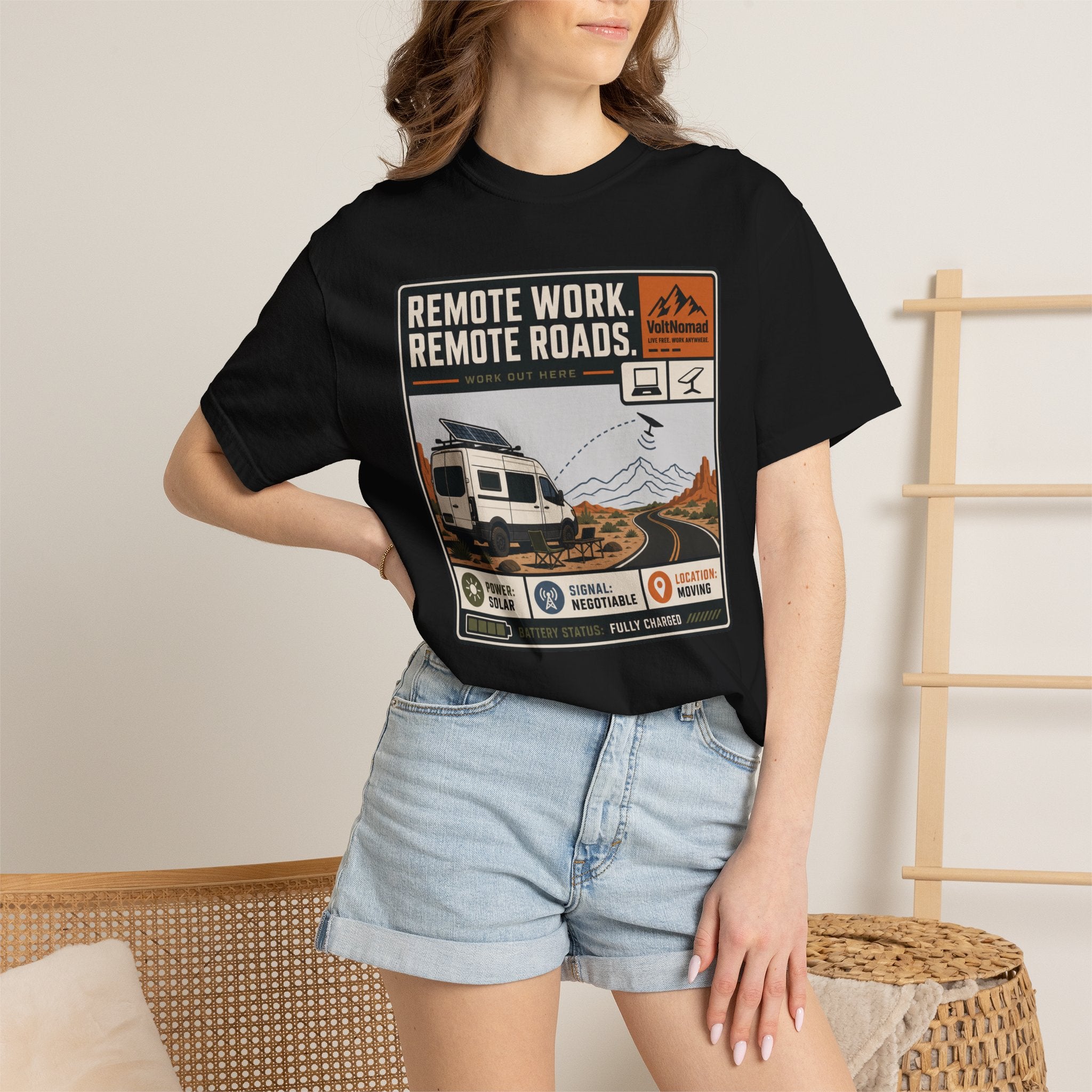 Remote Work Remote Roads - T-Shirt