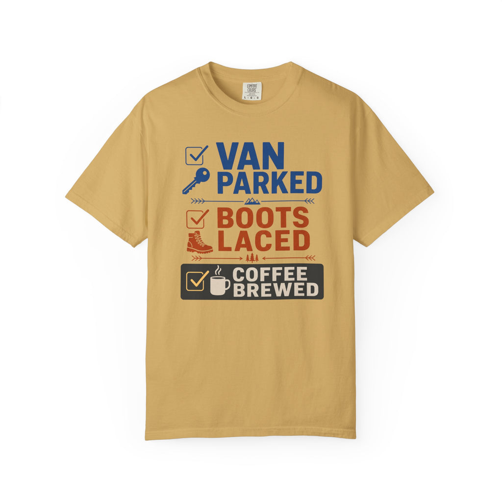 Van Parked Boots Laced Coffee Brewed - T-Shirt