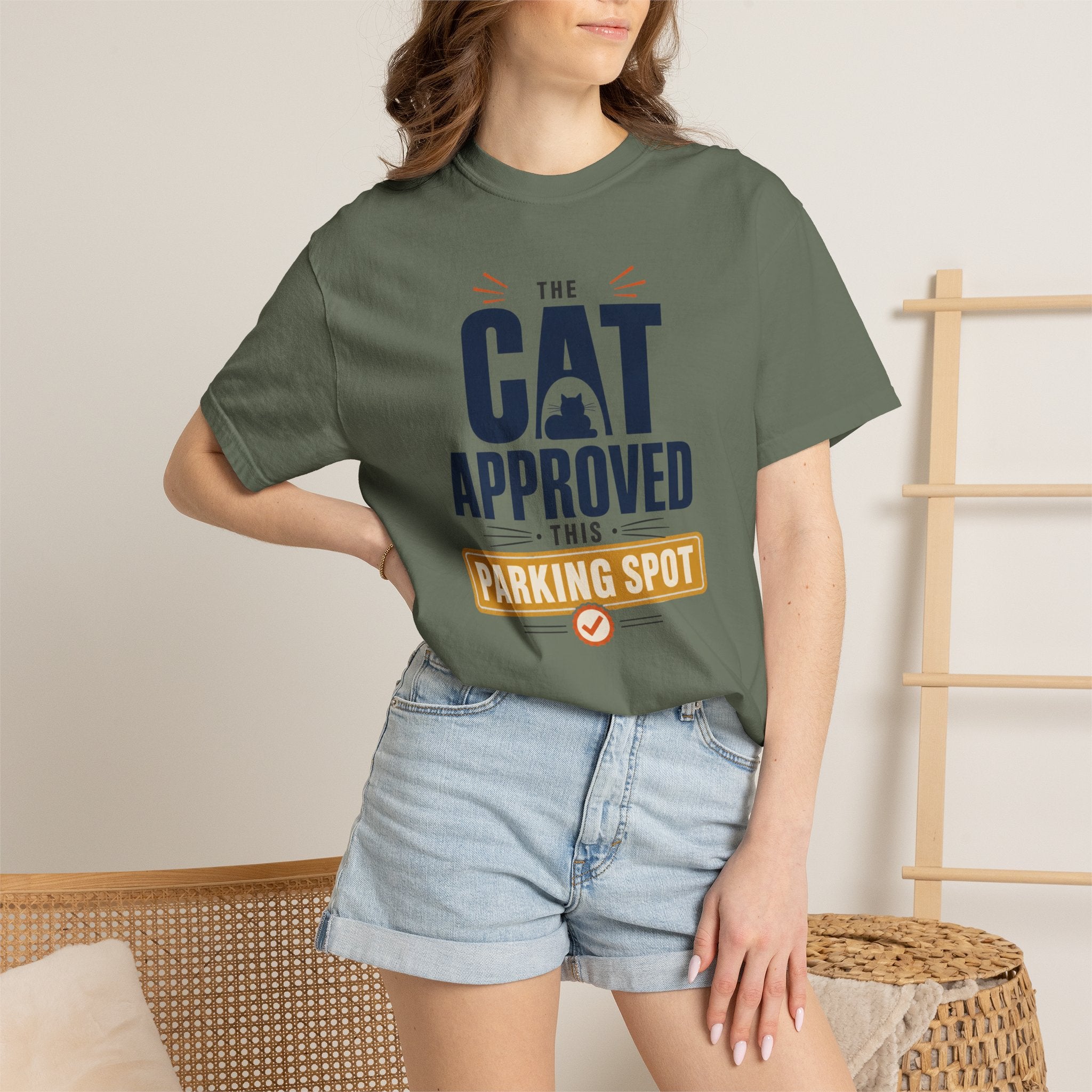 The Cat Approved This Parking Spot - T-Shirt