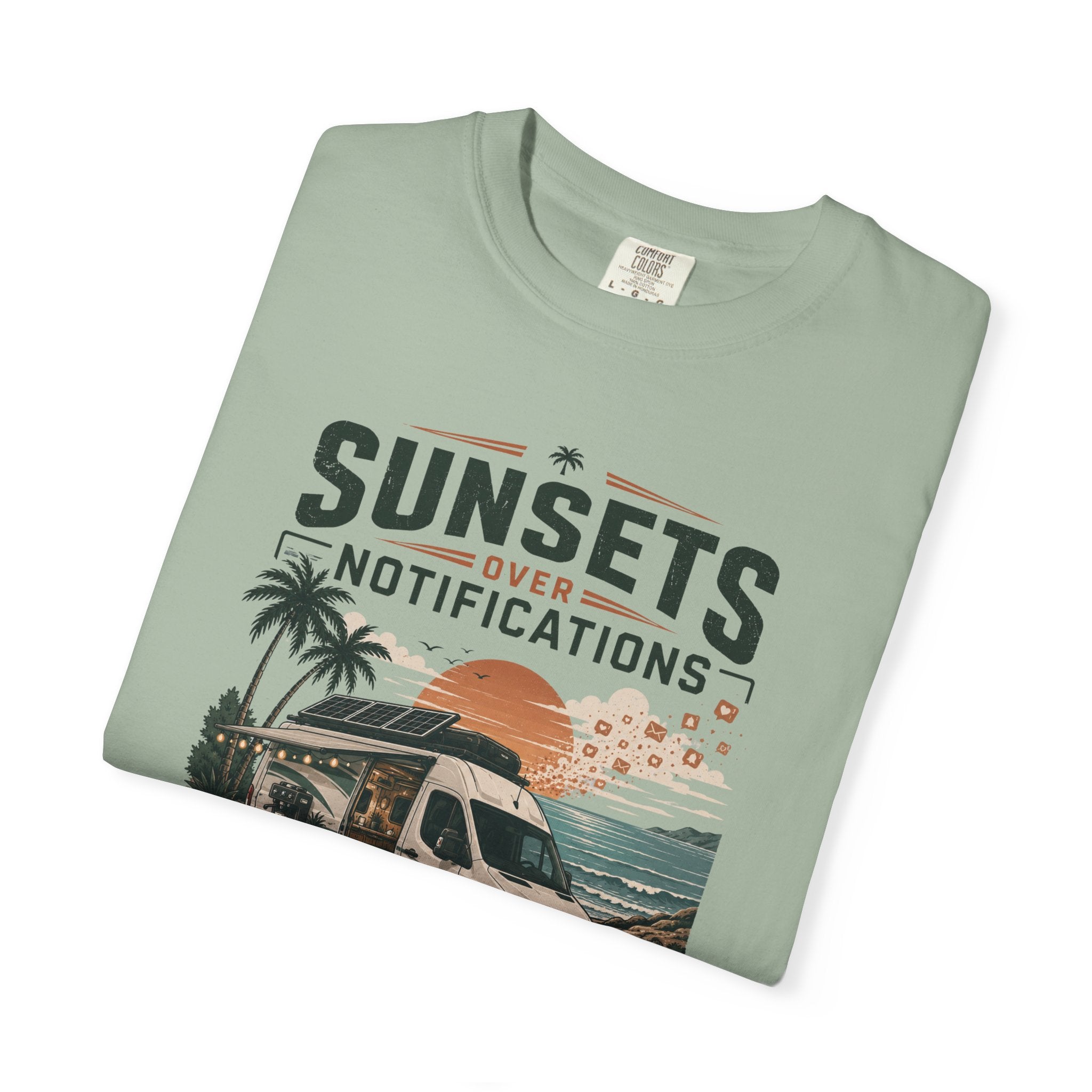 Sunsets Over Notifications - T-Shirt