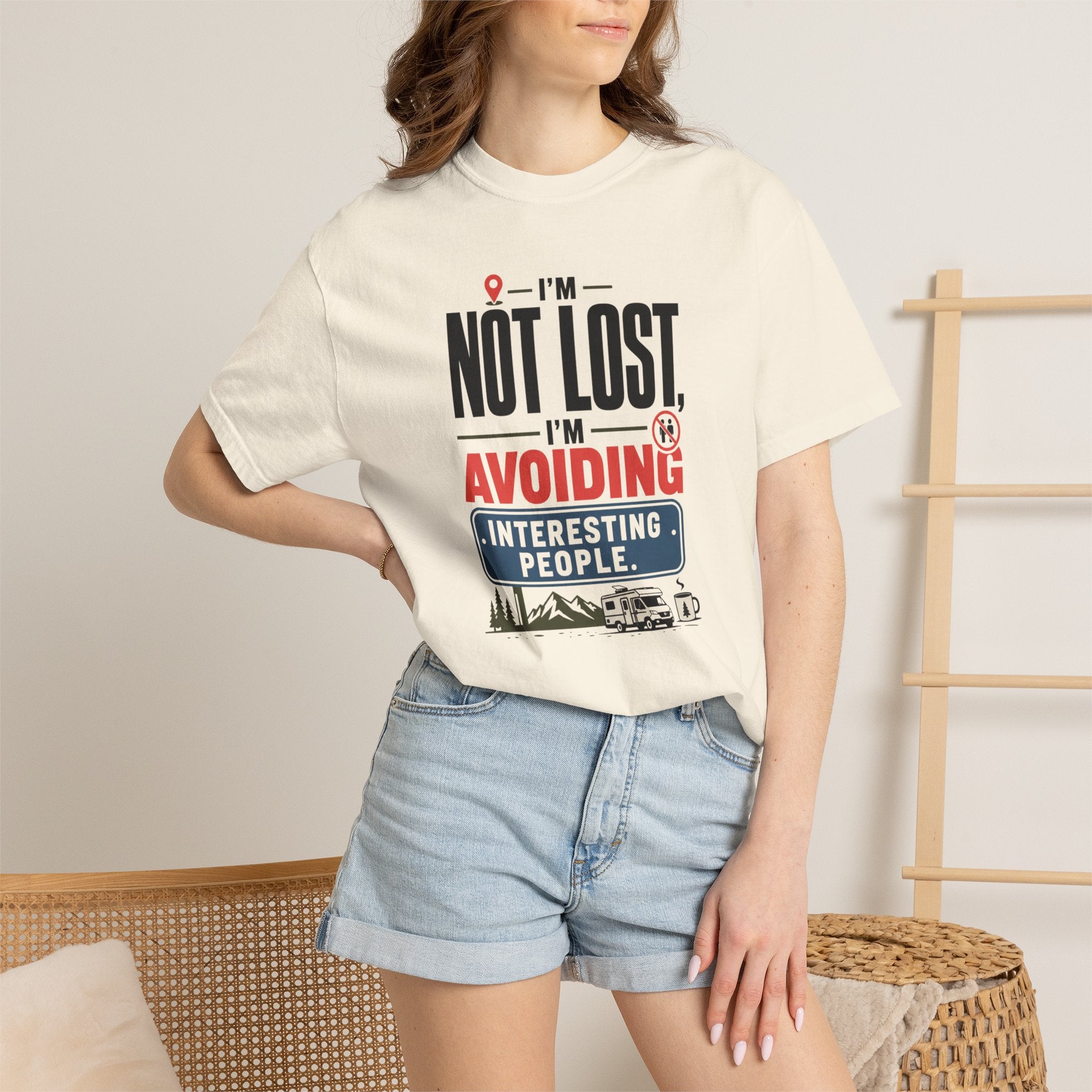 I'm Not Lost I'm Avoiding Interesting People - T-Shirt