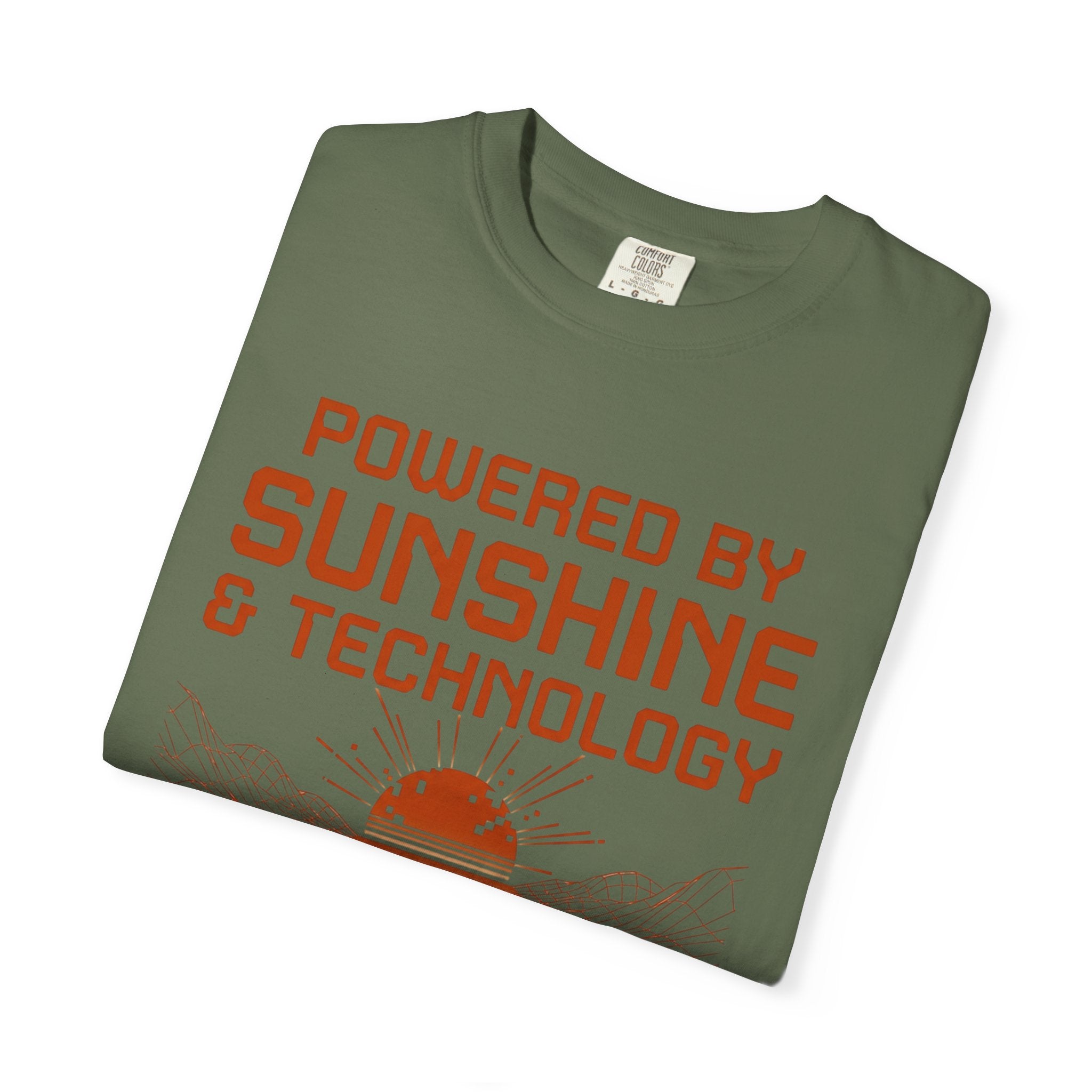 Powered By Sunshine And Technology - T-Shirt
