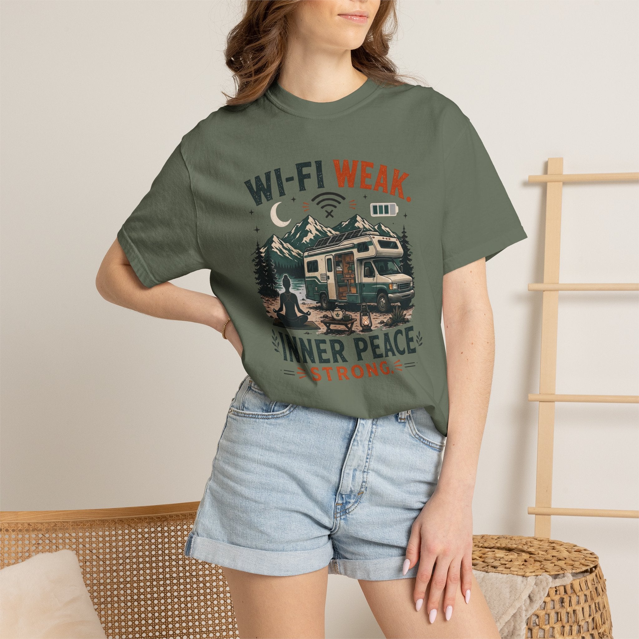 Wi-Fi Weak Inner Peace Strong - T-Shirt