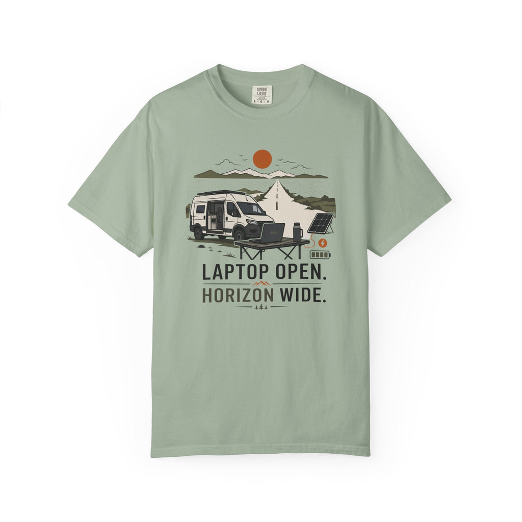 Laptop Open Horizon Wide - T-Shirt