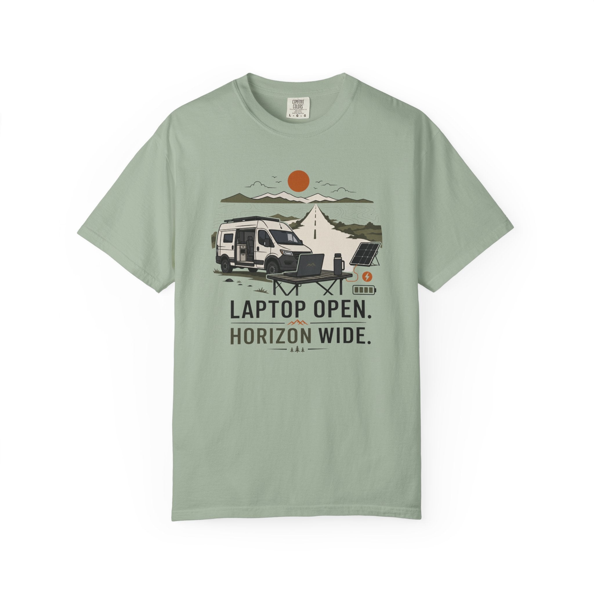 Laptop Open Horizon Wide - T-Shirt