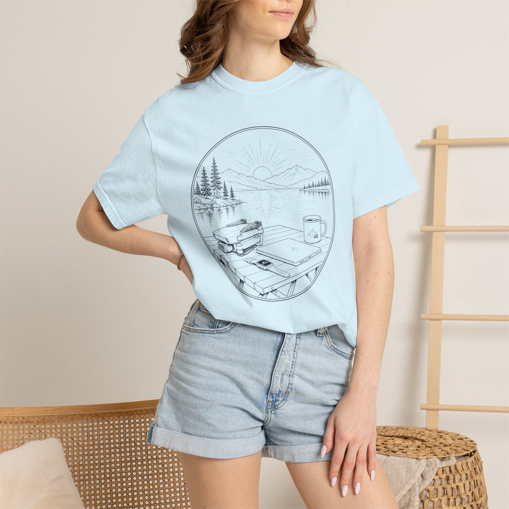 Launch Drone Before Coffee Gets Cold - T-Shirt