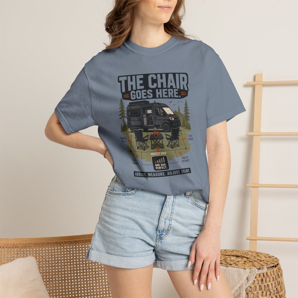 The Chair Goes Here - T-Shirt