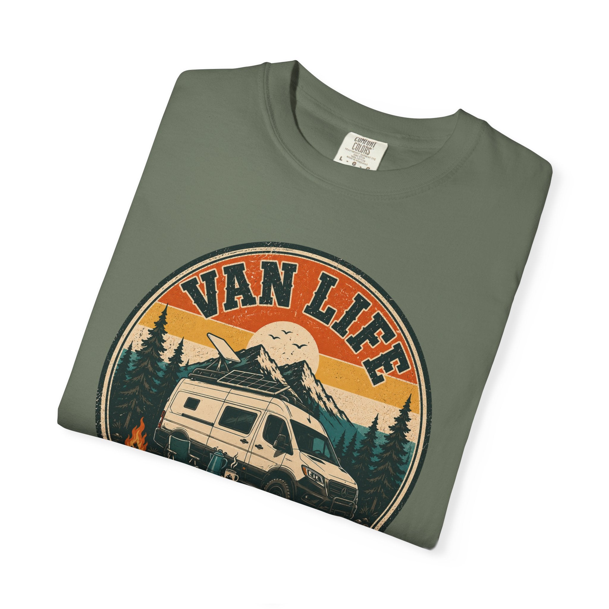 Van Life Offgrid And Fully Synced - T-Shirt