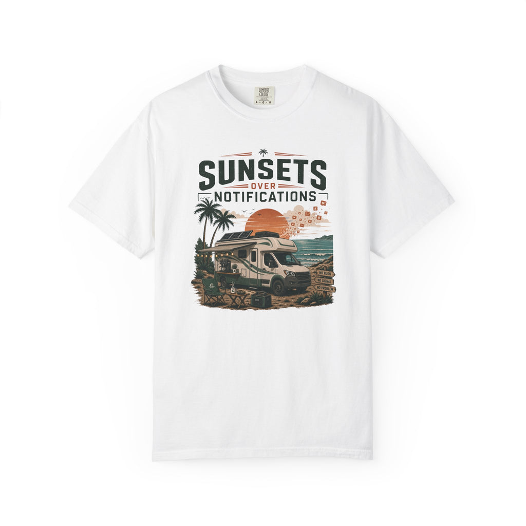 Sunsets Over Notifications - T-Shirt