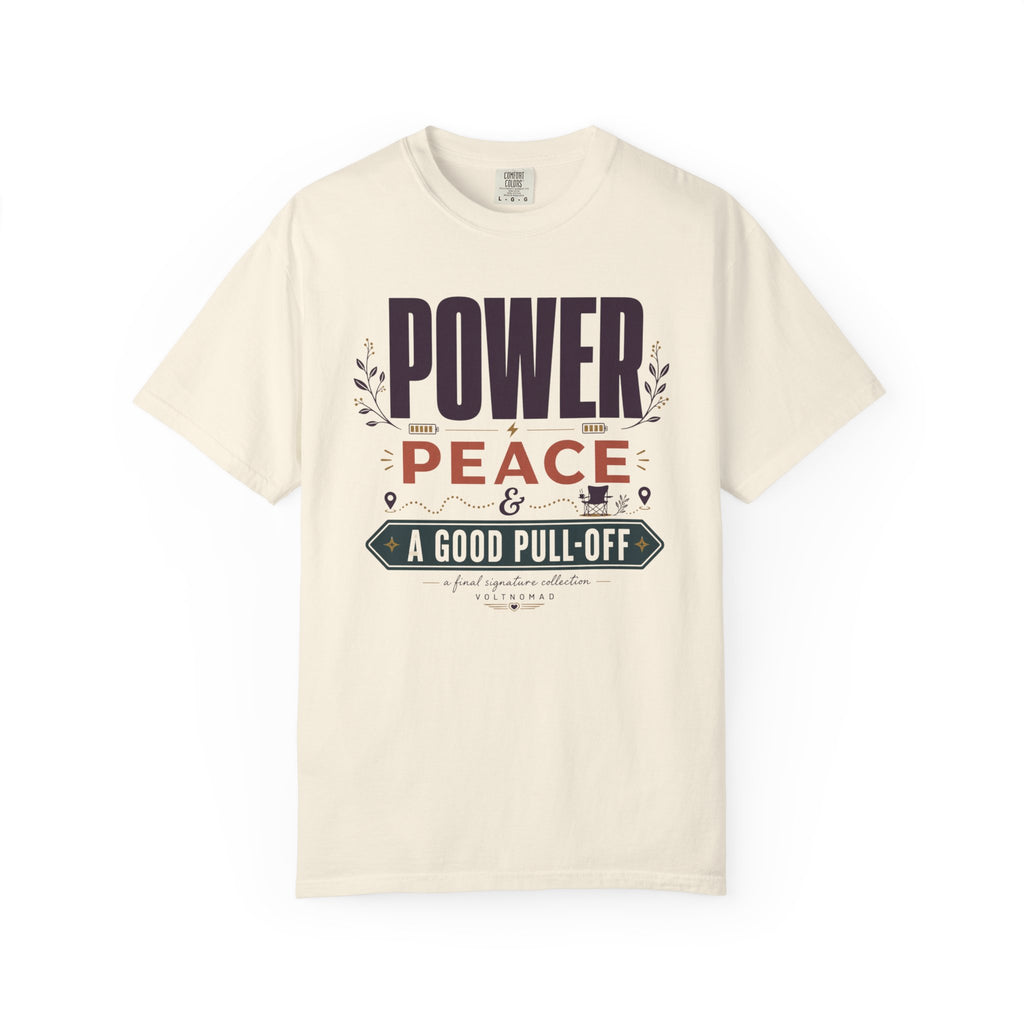 Power Peace And A Good Pull Off - T-Shirt