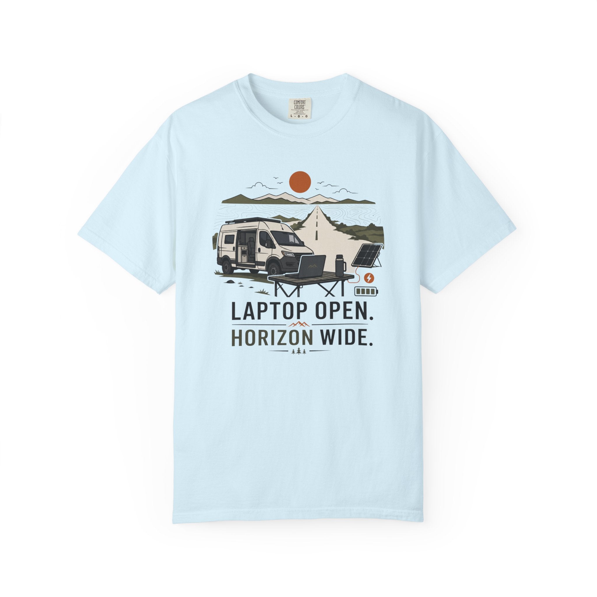 Laptop Open Horizon Wide - T-Shirt