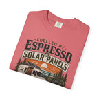 Fuelled By Espresso and Solar Panels - T-Shirt