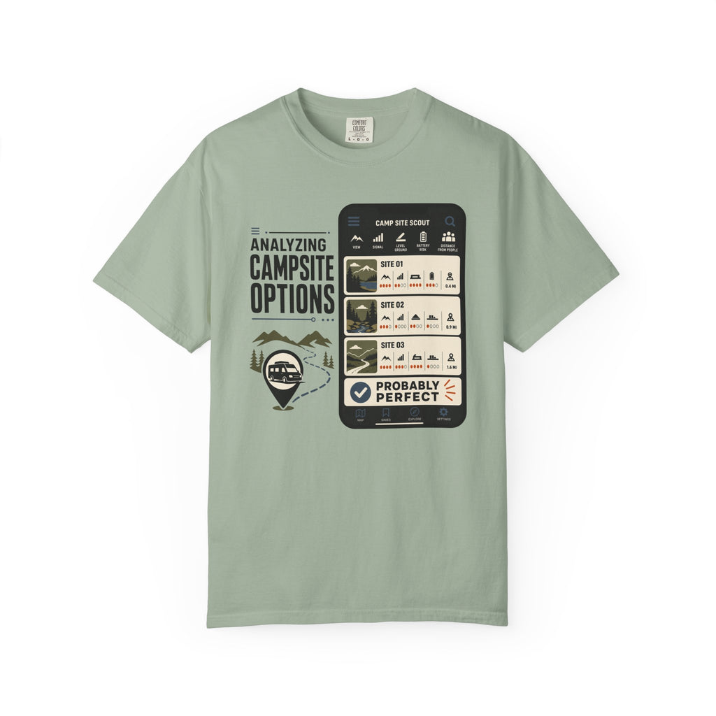 Analyzing Campsite Options - T-Shirt