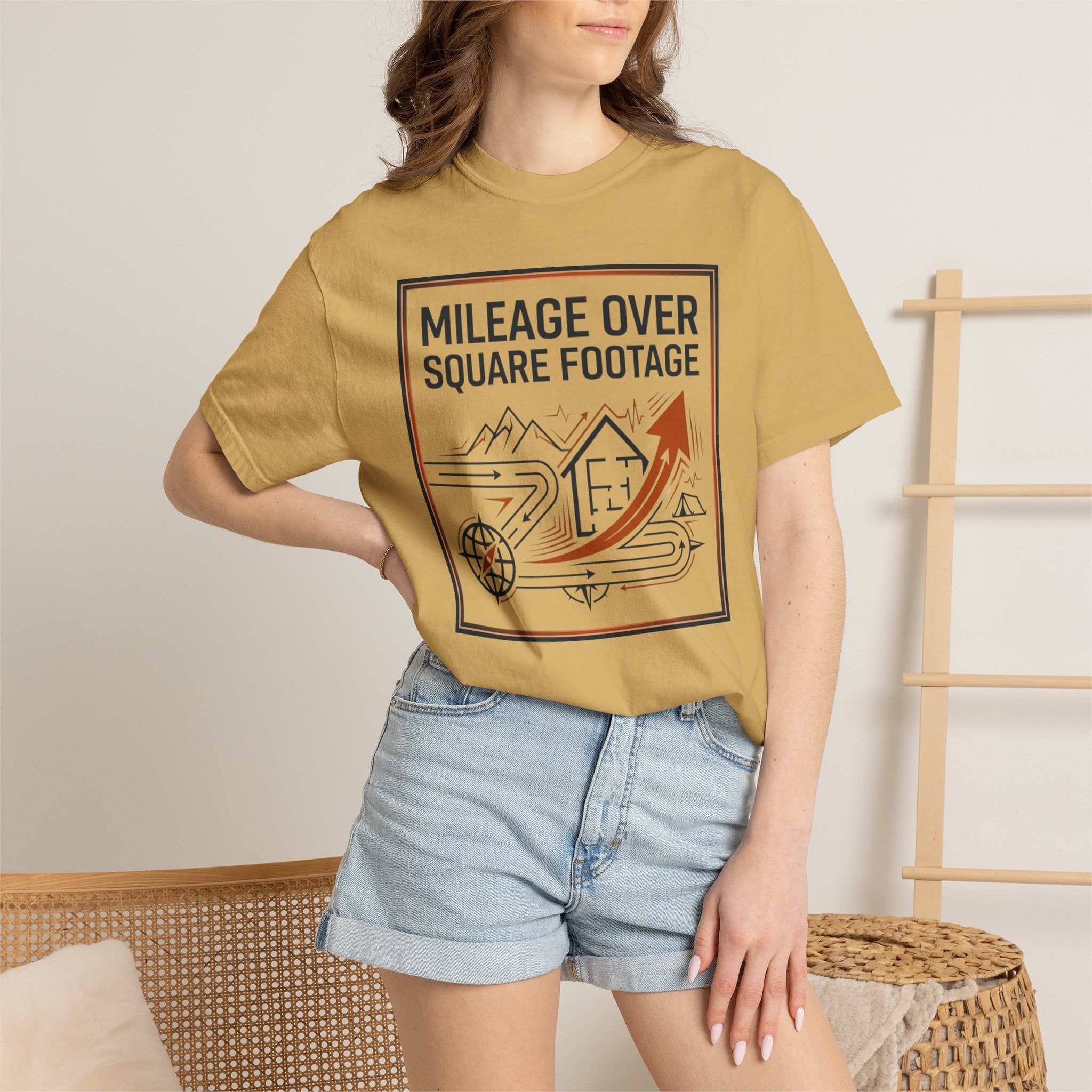Mileage Over Square Footage - T-Shirt