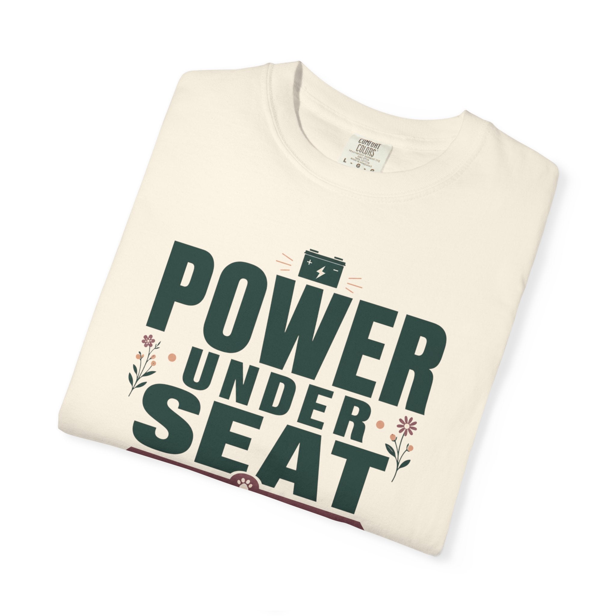 Power Under Seat Cat In Window - T-Shirt