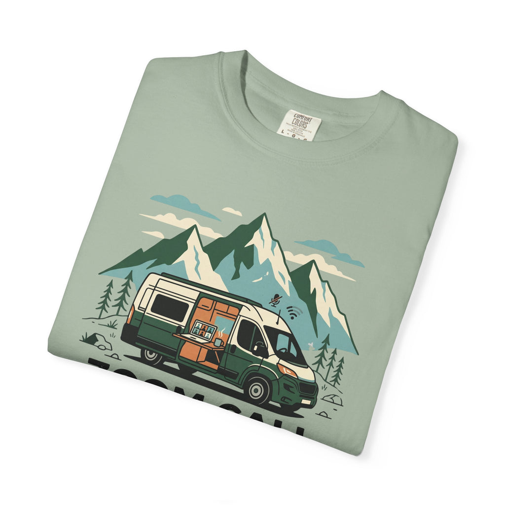 Zoom Call In The Front Mountains In The Back - T-Shirt