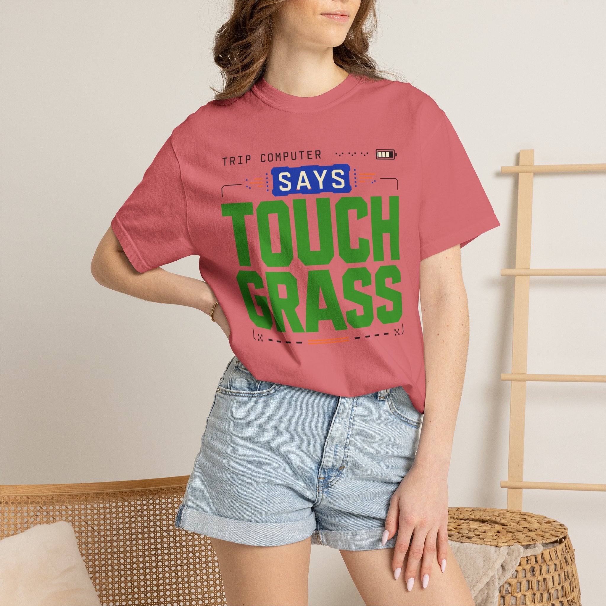Trip Computer Says Touch Grass - T-Shirt