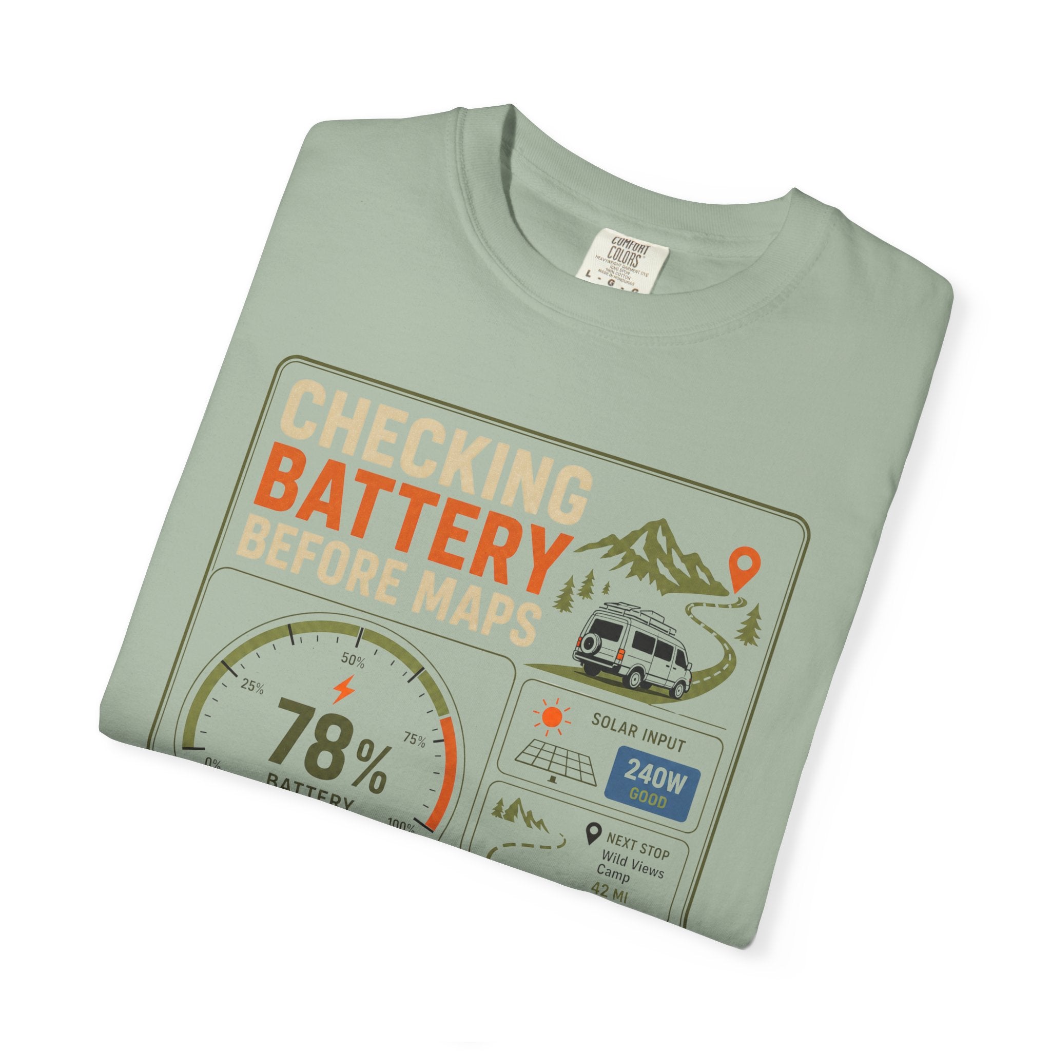 Checking Battery Before Maps - T-Shirt