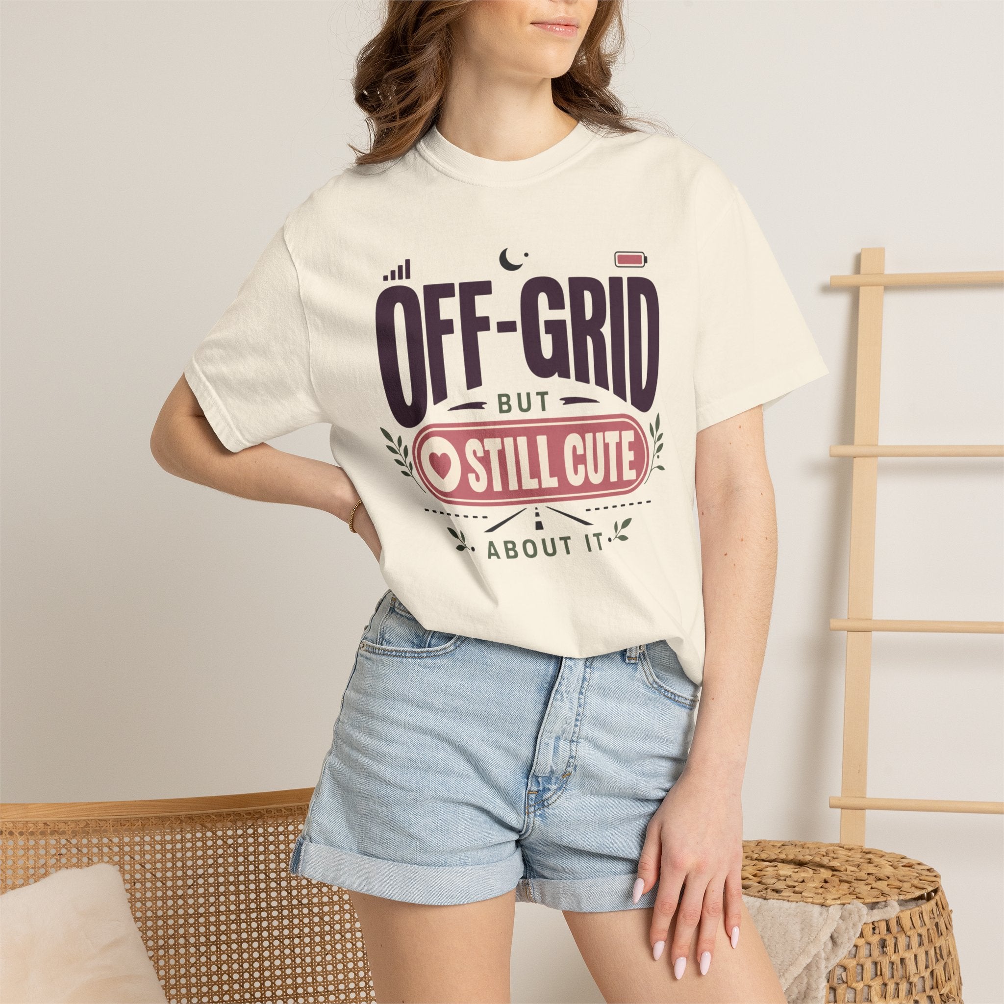 Off Grid But Still Cute About It - T-Shirt