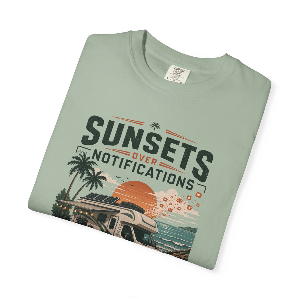 Sunsets Over Notifications - T-Shirt